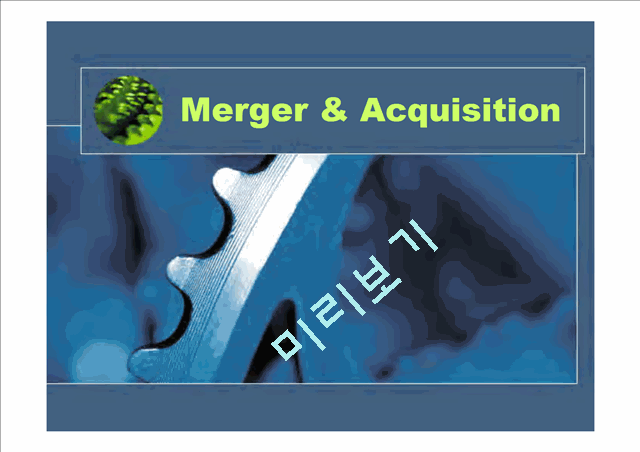 Merger & Acquisition   (1 )